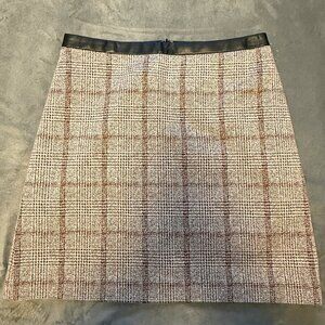 Ann Taylor Red and Black Skirt